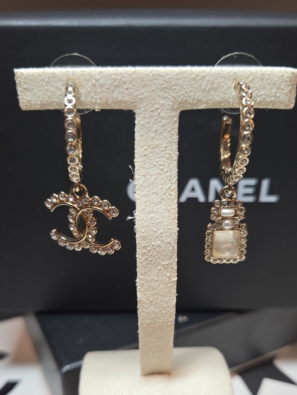 #092 - Chanel 2023 CC Logo & Perfume Bottle Drop Earrings